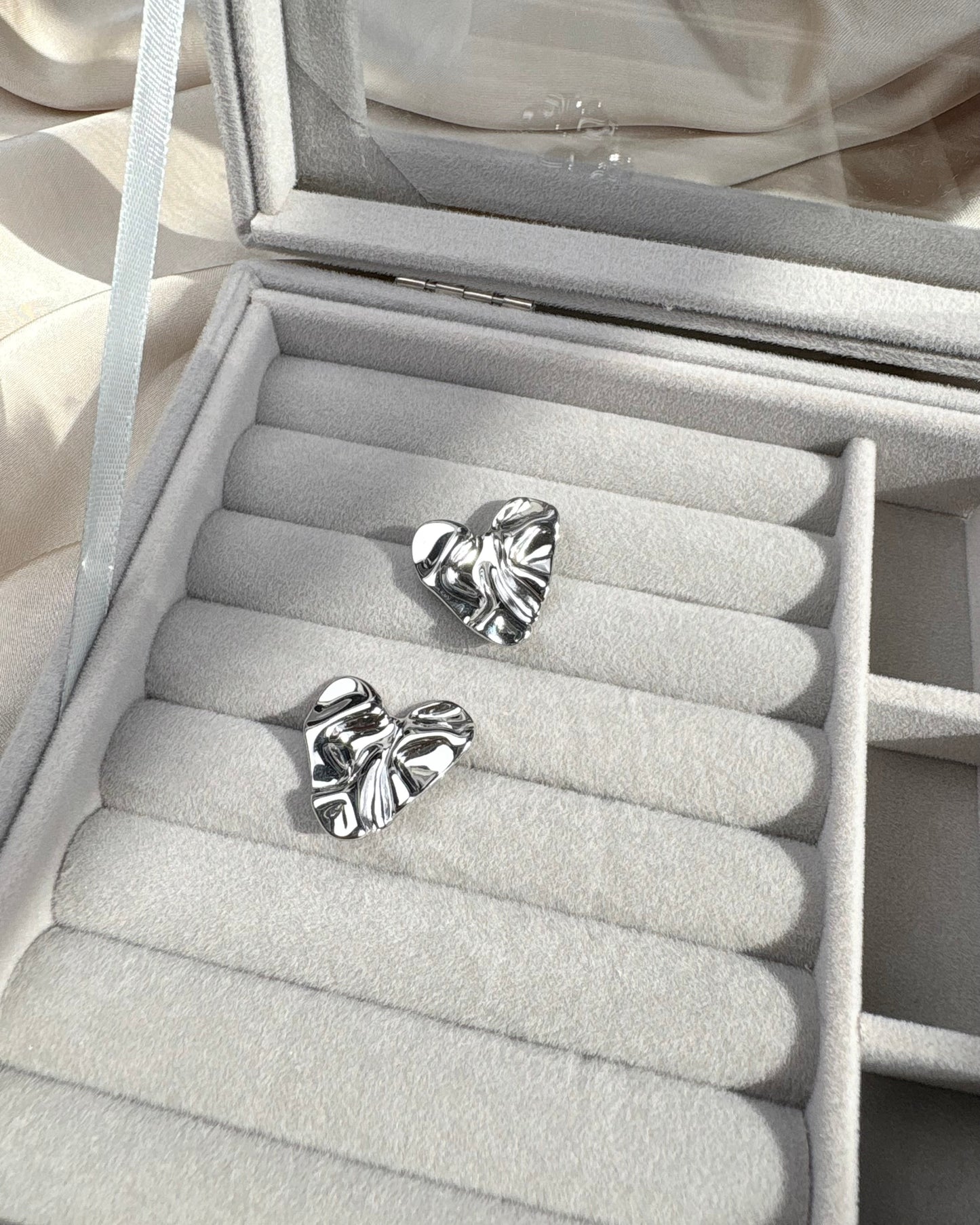 Melted Heart Studs