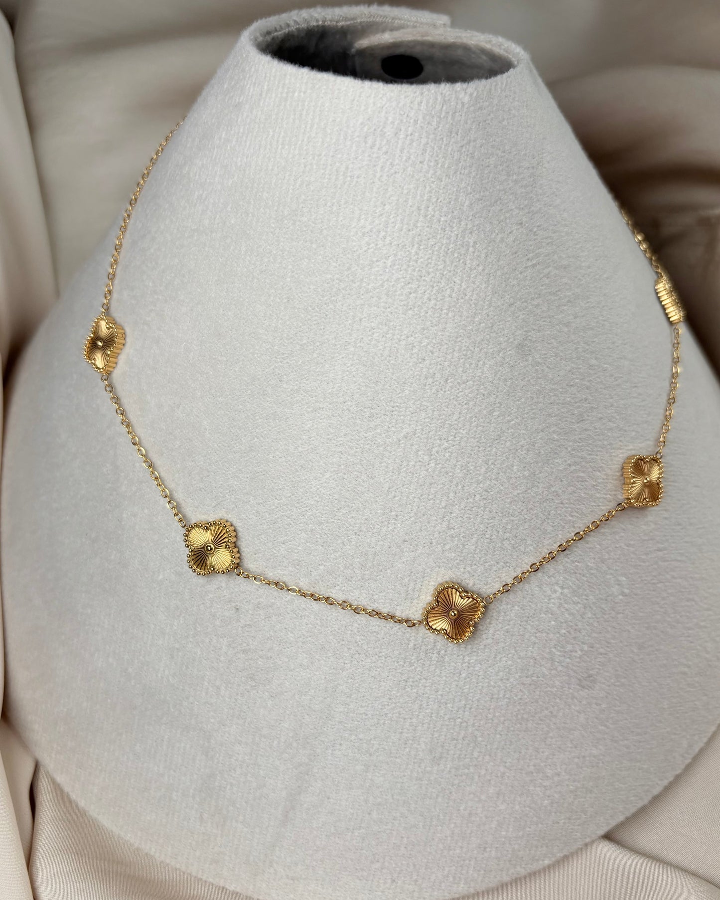 Golden Clover Necklace