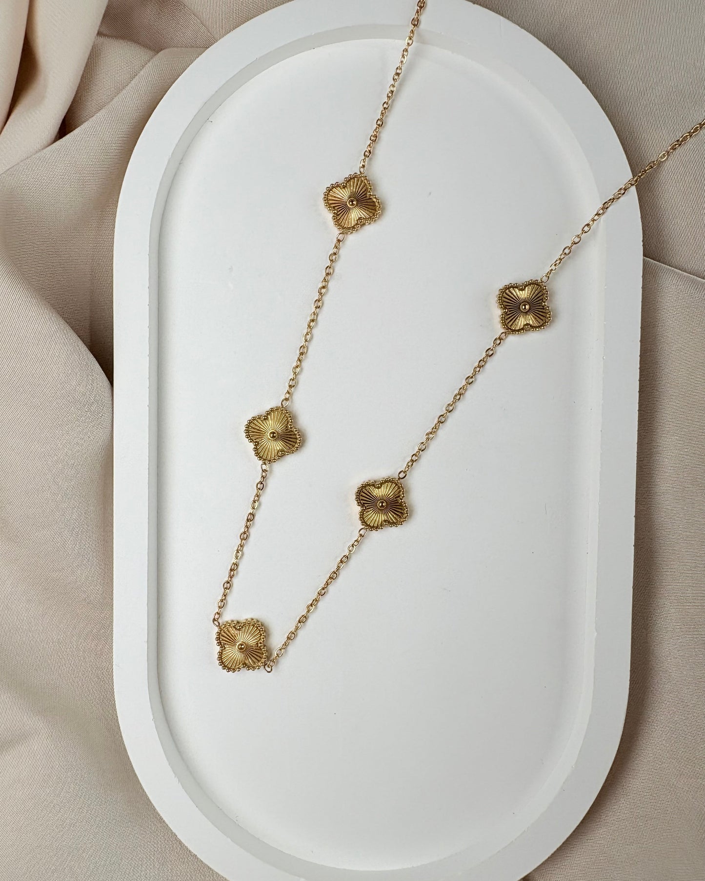 Golden Clover Necklace