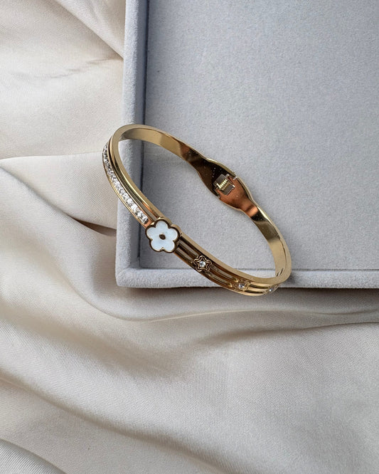 The Halo Clover Cuff