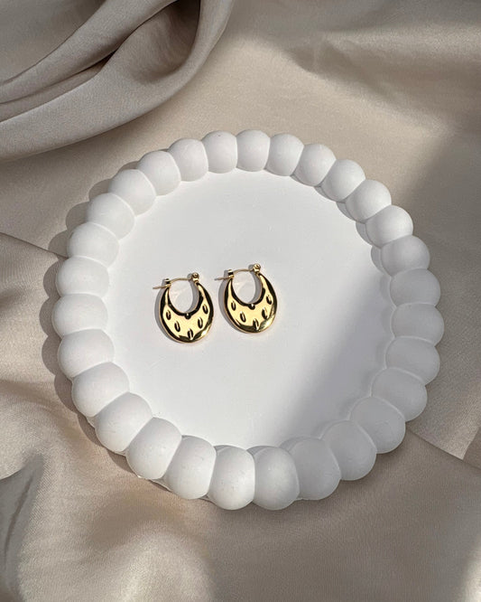 Dewdrop Charm Hoops