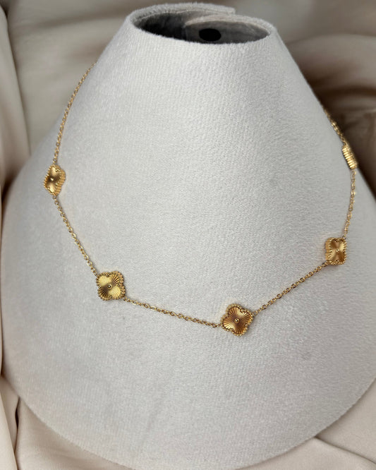 Golden Clover Necklace