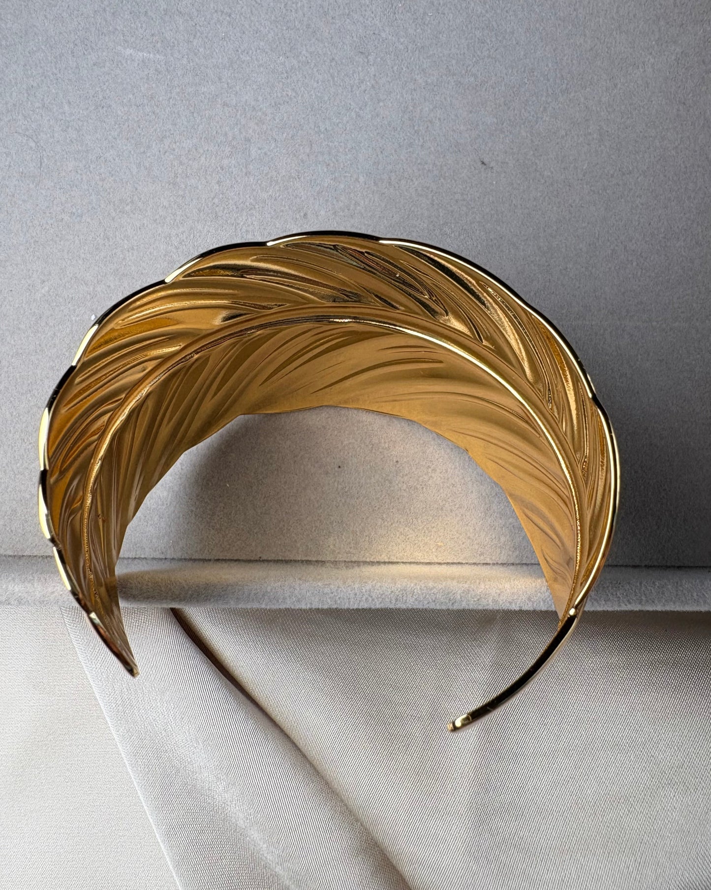 Golden Leaf Statement Cuff