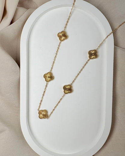 Golden Clover Necklace